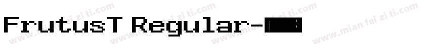 FrutusT Regular字体转换
